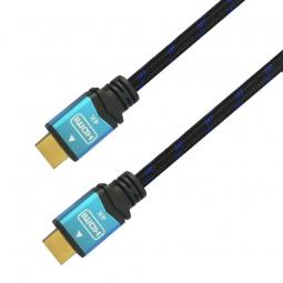 Cable HDMI 2.0 4K Aisens A120-0356 V2/ HDMI Macho - HDMI Macho/ 1m/ Negro/ Azul - Imagen 1