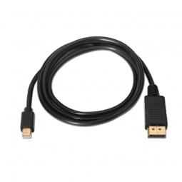 Cable Mini Displayport Aisens A124-0131/ Displayport Macho - Mini Displayport Macho/ 2m/ Negro - Imagen 1