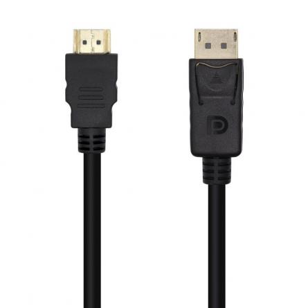 Cable Conversor Aisens A125-0460/ Displayport Macho - HDMI Macho/ 3m/ Negro - Imagen 1
