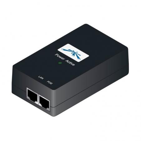 ALIMENTADOR POR ETHERNET UBIQUITI AIRFIBER POE-50-60W - ENTRADA 90-260V 47-63 HZ - SALIDA 50V 1.2A - PUERTO LAN GIGABIT - Imagen