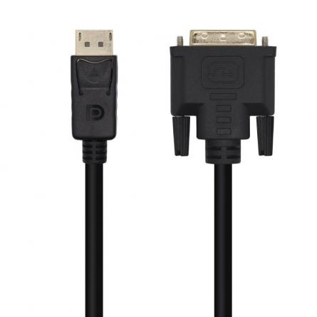 Cable Conversor Aisens A125-0463/ Displayport Macho - DVI Macho/ 3m/ Negro - Imagen 1