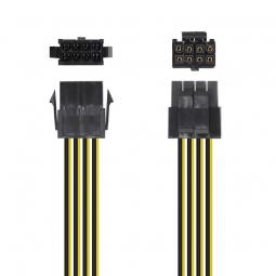 Cable de Alimentación Microprocesador Aisens A131-0419/ Molex -4+4 PIN Macho - Molex 8 PIN Hembra/ 30cm - Imagen 1