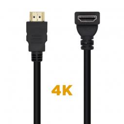 Cable HDMI 2.0 4K Aisens A120-0457/ HDMI Macho - HDMI Macho/ 2m/ Negro - Imagen 1