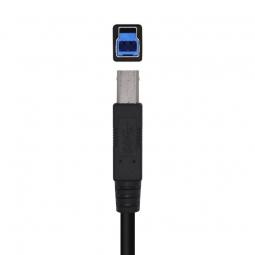 Cable USB 3.0 Impresora Aisens A105-0445/ USB Macho - USB Macho/ 3m/ Negro - Imagen 1