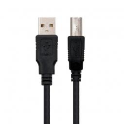 Cable USB 2.0 Impresora Nanocable 10.01.0103-BK/ USB Macho - USB Macho/ 1.8m/ Negro - Imagen 2