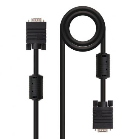 Cable SVGA Nanocable 10.15.0102/ VGA Macho - VGA Macho/ 1.8m/ Negro - Imagen 1