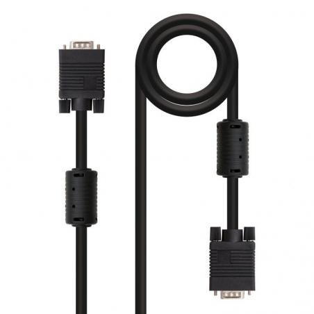 Cable SVGA Nanocable 10.15.0102/ VGA Macho - VGA Macho/ 1.8m/ Negro - Imagen 1