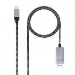 Cable Conversor Nanocable 10.15.5002/ USB Tipo-C Macho - Displayport Macho/ 1.8m/ Negro - Imagen 1