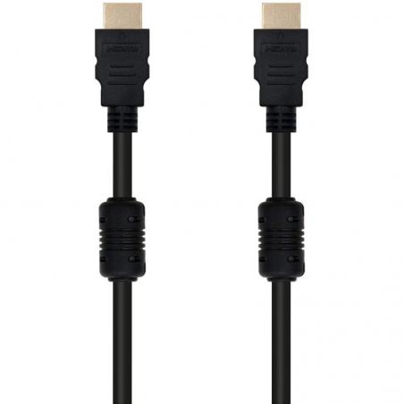 Cable HDMI 1.4 Nanocable 10.15.1810/ HDMI Macho - HDMI Macho/ 10m/ Negro - Imagen 1