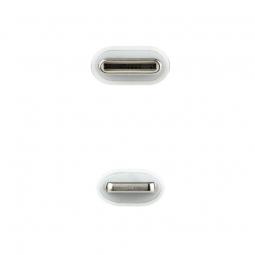 Cable USB 2.0 Tipo-C Lightning Nanocable 10.10.0601/ USB Tipo-C Macho - Lightning Macho/ 1m/ Blanco - Imagen 3