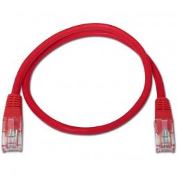 Cable de Red RJ45 UTP Aisens A133-0187 Cat.5e/ 50cm/ Rojo - Imagen 1