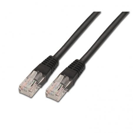 Cable de Red RJ45 UTP Aisens A133-0202 Cat.5e/ 50cm/ Negro - Imagen 1