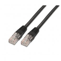Cable de Red RJ45 UTP Aisens A133-0203 Cat.5e/ 1m/ Negro - Imagen 1