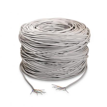 Bobina de Cable RJ45 UTP Aisens A133-0208 Cat.5e/ 100m/ Gris - Imagen 1