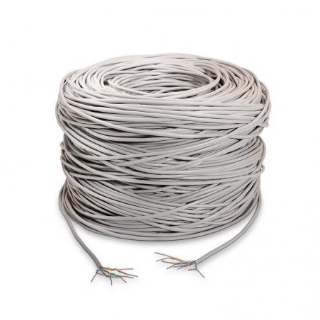 Bobina de Cable RJ45 UTP Aisens A133-0208 Cat.5e/ 100m/ Gris - Imagen 1