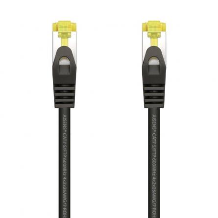 Cable de Red RJ45 SFTP Aisens A146-0484 Cat.7/ 25cm/ Negro - Imagen 1