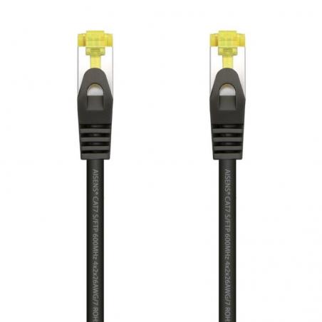 Cable de Red RJ45 SFTP Aisens A146-0486 Cat.7/ 1m/ Negro - Imagen 1
