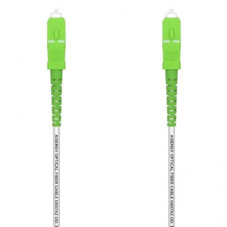 Cable de Fibra Óptica G657A2 3.0 Aisens A152-0493/ LSZH/ 1m/ Blanco - Imagen 1
