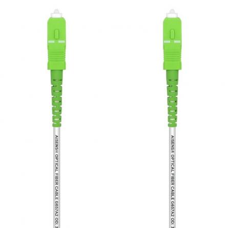 Cable de Fibra Óptica G657A2 3.0 Aisens A152-0496/ LSZH/ 5m/ Blanco - Imagen 1