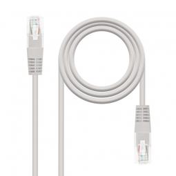 Cable de Red RJ45 UTP Nanocable 10.20.0100-L30 Cat.5e/ 30cm/ Gris - Imagen 1