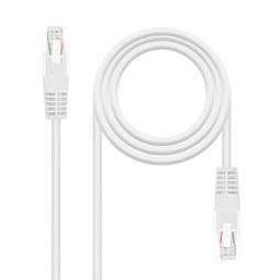Cable de Red RJ45 UTP Nanocable 10.20.0101-W Cat.5e/ 1m/ Blanco - Imagen 2