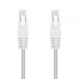 Cable de Red RJ45 UTP Nanocable 10.20.0105-W Cat.5e/ 5m/ Blanco - Imagen 1