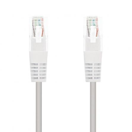 Cable de Red RJ45 UTP Nanocable 10.20.0105-W Cat.5e/ 5m/ Blanco - Imagen 1