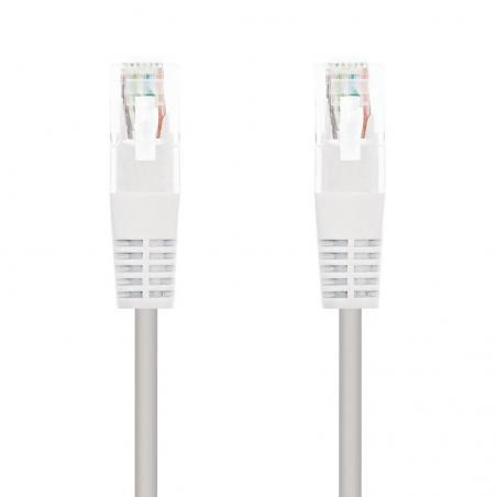 Cable de Red RJ45 UTP Nanocable 10.20.0105-W Cat.5e/ 5m/ Blanco - Imagen 1