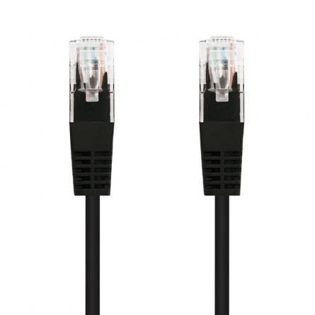 Cable de Red RJ45 UTP Nanocable 10.20.0400-BK Cat.6/ 0.5m/ Negro - Imagen 1