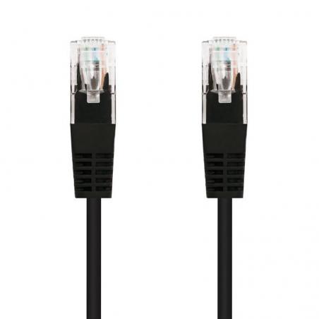 Cable de Red RJ45 UTP Nanocable 10.20.0400-BK Cat.6/ 0.5m/ Negro - Imagen 1
