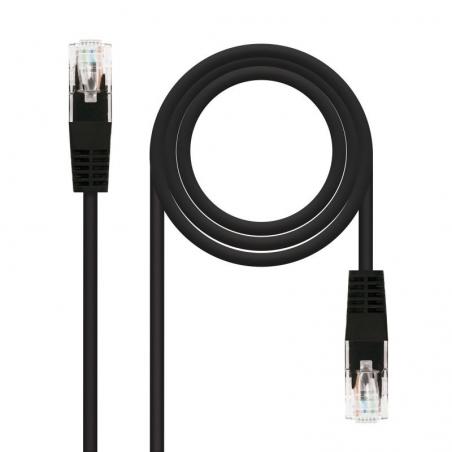 Cable de Red RJ45 UTP Nanocable 10.20.0400-BK Cat.6/ 0.5m/ Negro - Imagen 2