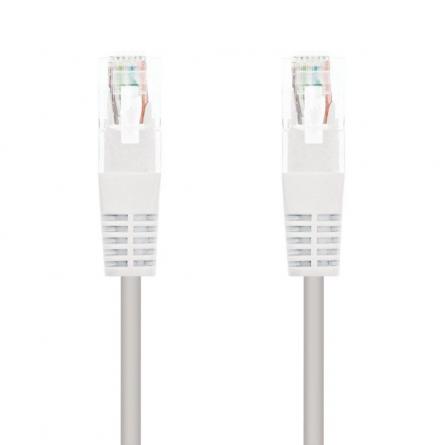 Cable de Red RJ45 UTP Nanocable 10.20.0400-W Cat.6/ 50cm/ Blanco - Imagen 1