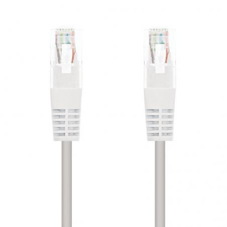 Cable de Red RJ45 UTP Nanocable 10.20.0400-W Cat.6/ 50cm/ Blanco - Imagen 1