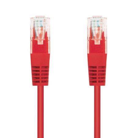 Cable de Red RJ45 UTP Nanocable 10.20.0401-R Cat.6/ 1m/ Rojo - Imagen 1