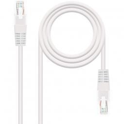 Cable de Red RJ45 UTP Nanocable 10.20.0110-W Cat.5/ 10m/ Blanco - Imagen 1
