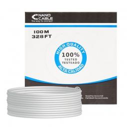 Bobina de Cable RJ45 UTP Nanocable 10.20.0502 Cat.6e/ 100m/ Gris - Imagen 1