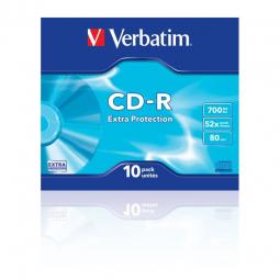 CD-R Verbatim Datalife 52X/ Estuche delgado-10uds - Imagen 1