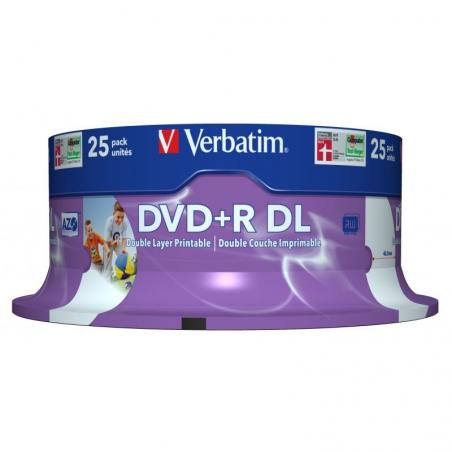 DVD+R Doble Capa Verbatim 8X/ Tarrina-25uds - Imagen 2