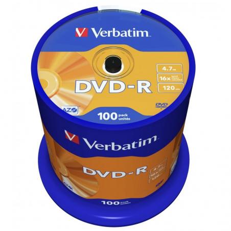 DVD-R Verbatim Advanced AZO 16X/ Tarrina-100uds - Imagen 2