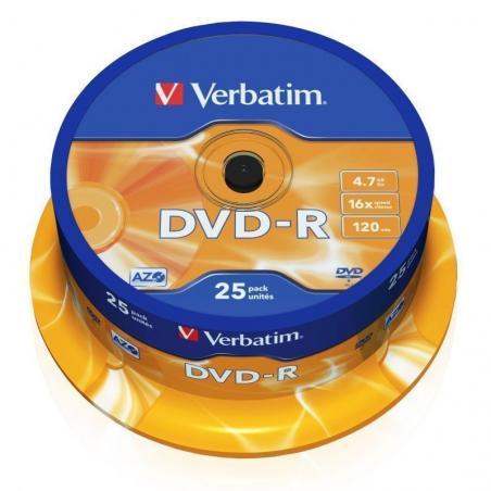 DVD-R Verbatim Advanced AZO 16X/ Tarrina-25uds - Imagen 2
