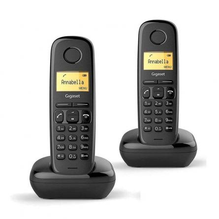 Teléfono Inalámbrico Gigaset A170/ Pack DUO/ Negro - Imagen 1