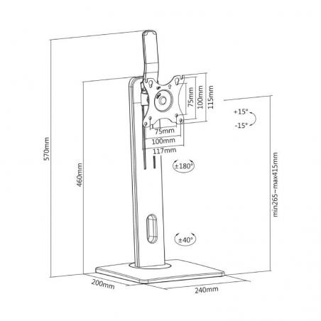 Soporte para Monitor Aisens DT32TSR-063/ hasta 7kg - Imagen 5