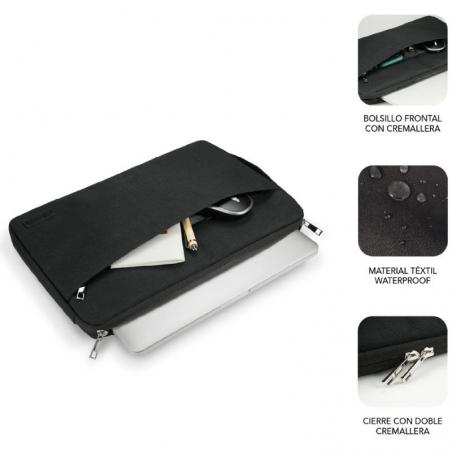 Funda Subblim Urban Laptop Sleeve para Portátiles hasta 14'/ Negra - Imagen 3
