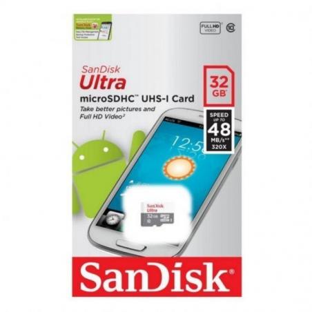 Tarjeta de Memoria SanDisk Ultra 32GB microSD HC con Adaptador/ Clase 10/ 100MB/s - Imagen 3