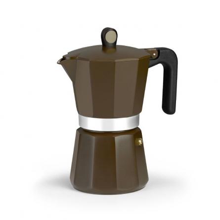 Cafetera Italiana Induction Cream M671012/ 12 Tazas/ Marrón - Imagen 1