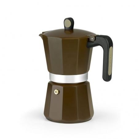 Cafetera Italiana Induction Cream M671012/ 12 Tazas/ Marrón - Imagen 2