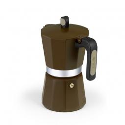 Cafetera Italiana Induction Cream M671012/ 12 Tazas/ Marrón - Imagen 3