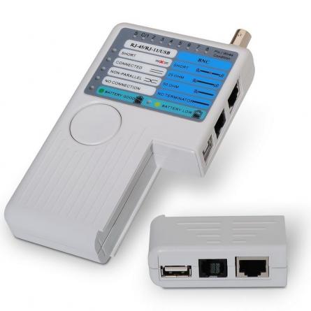 Tester Aisens A142-0313 para RJ11-RJ12-RJ45 - Imagen 1