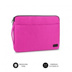Funda Subblim Urban Laptop Sleeve para Portátiles hasta 14'/ Rosa - Imagen 1