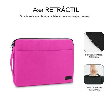 Funda Subblim Urban Laptop Sleeve para Portátiles hasta 14'/ Rosa - Imagen 3